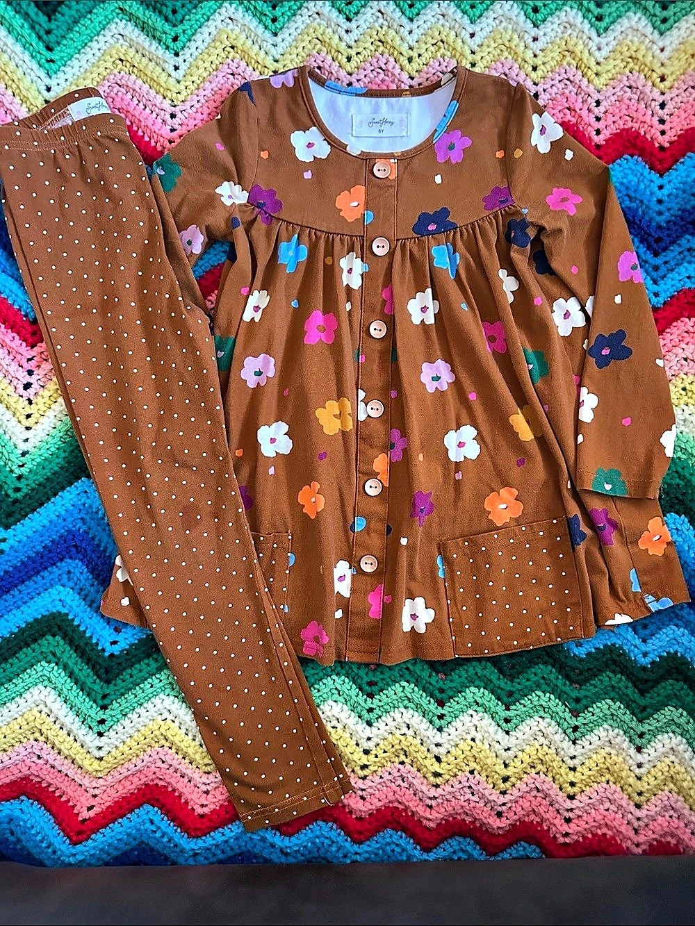 SweetHoney Size 6 Fall Floral Set